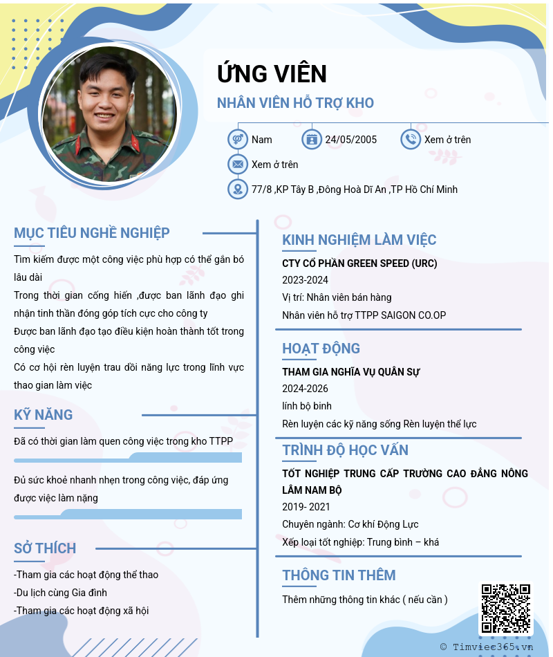 CV ứng viên