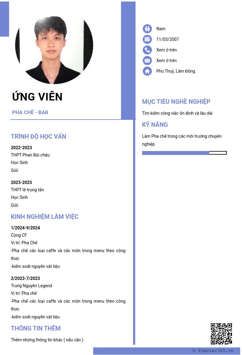 CV ứng viên