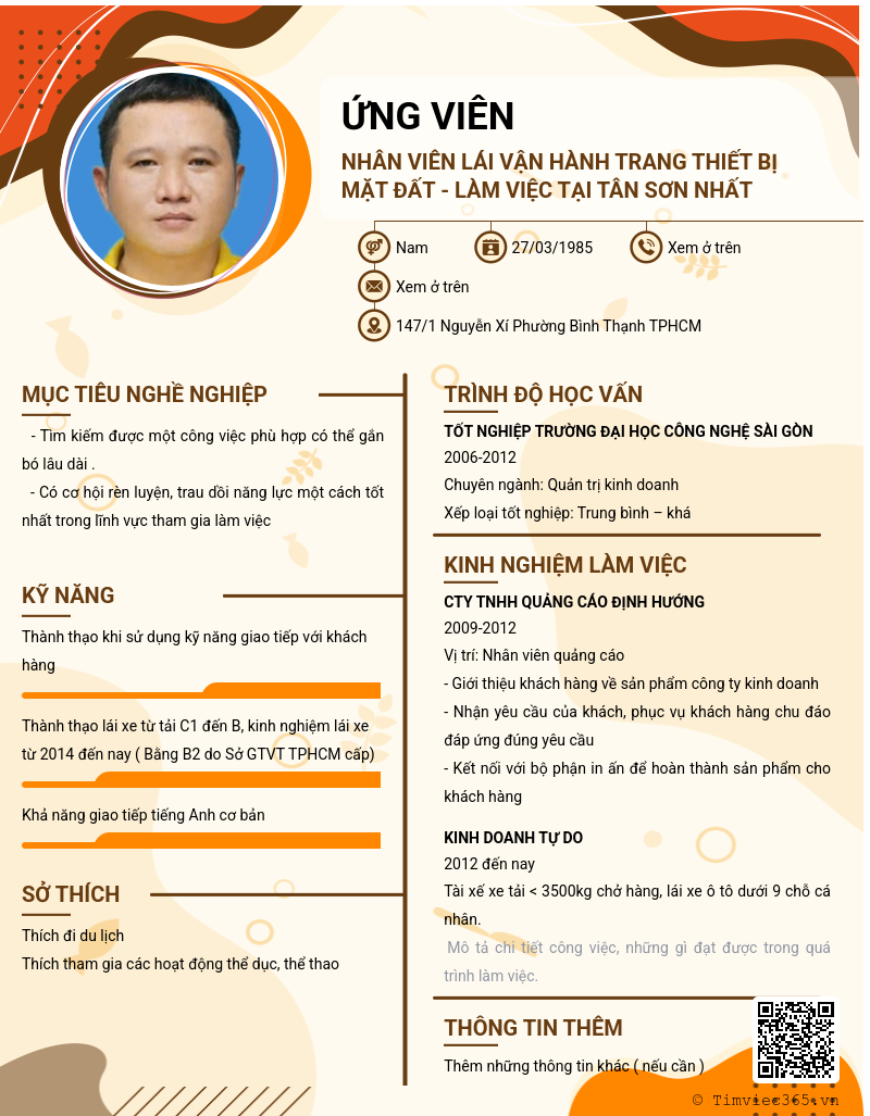 CV ứng viên