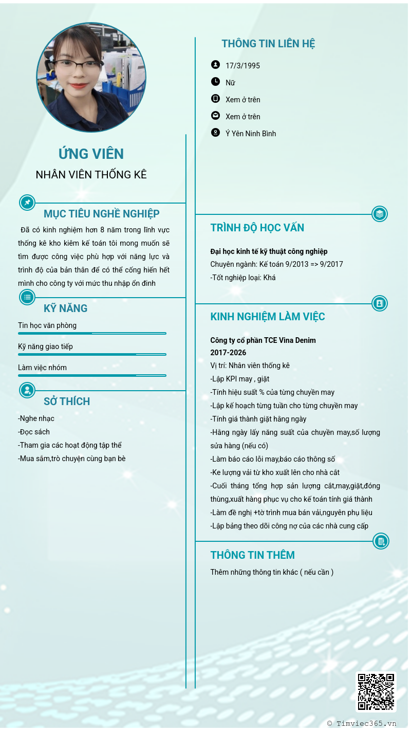 CV ứng viên
