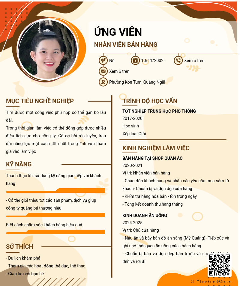 CV ứng viên