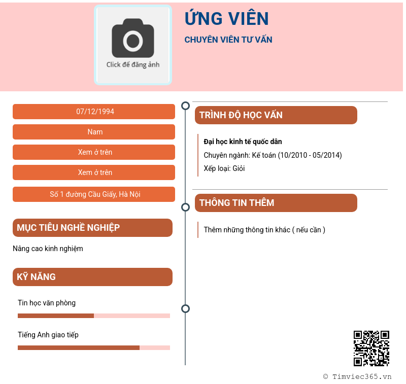 CV ứng viên