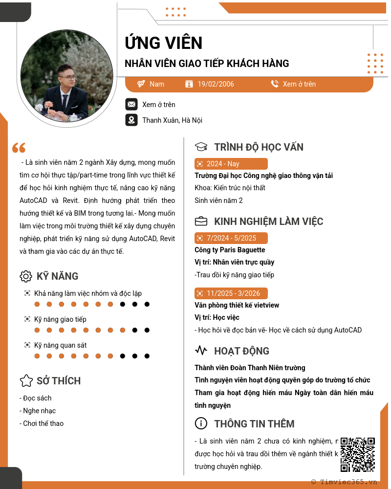 CV ứng viên