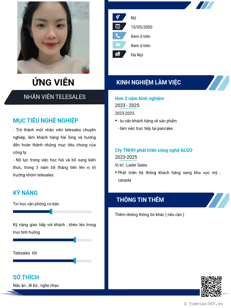 CV ứng viên