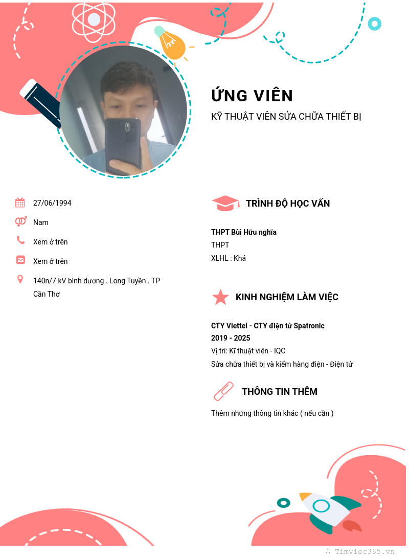 CV ứng viên