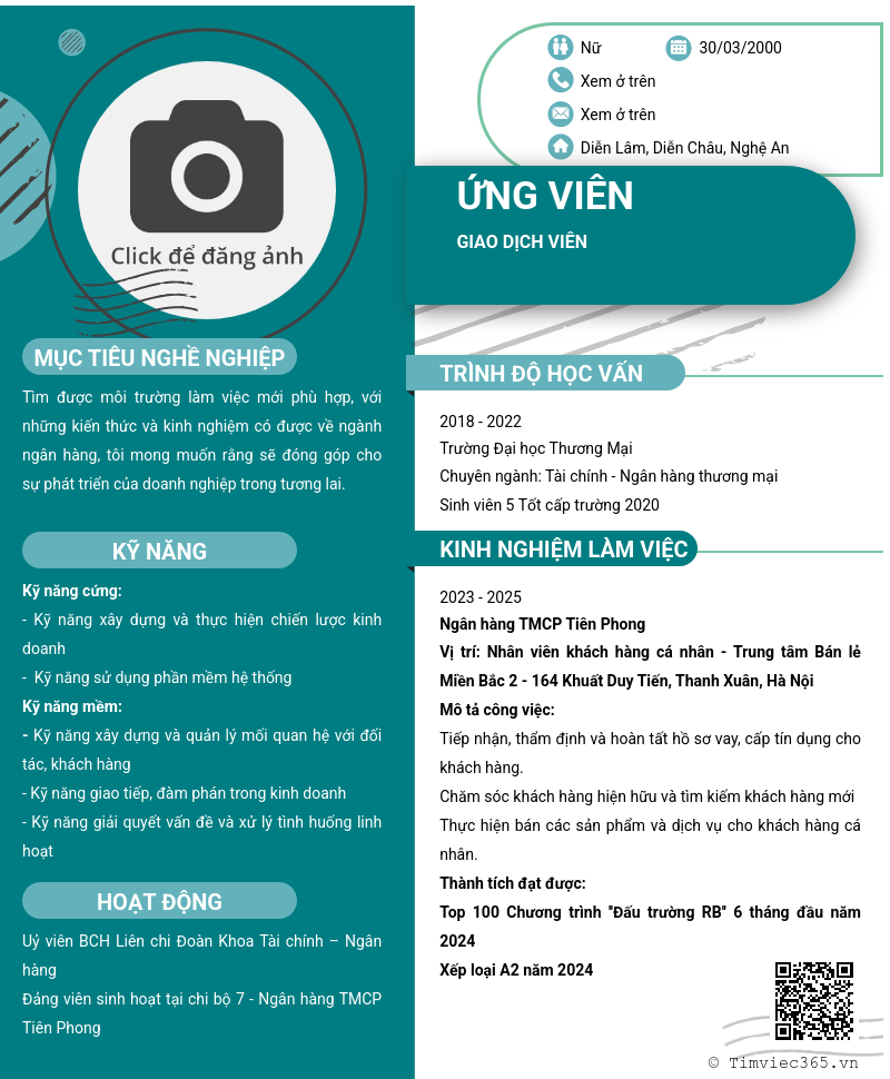 CV ứng viên