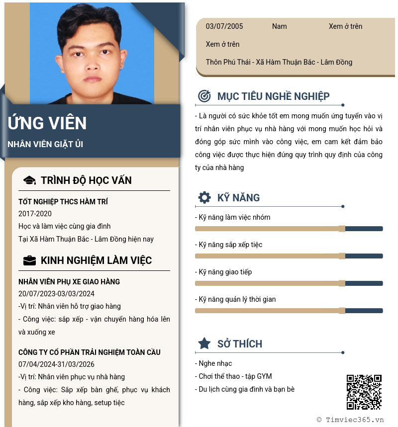 CV ứng viên
