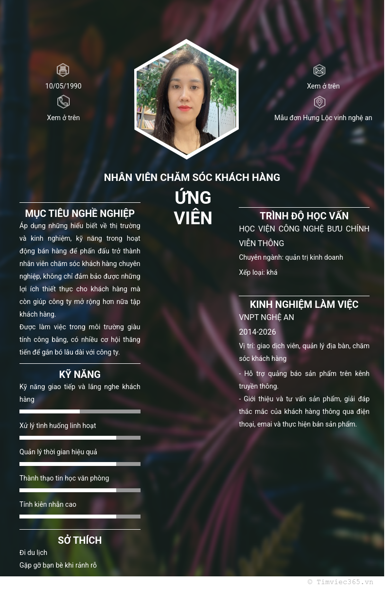 CV ứng viên
