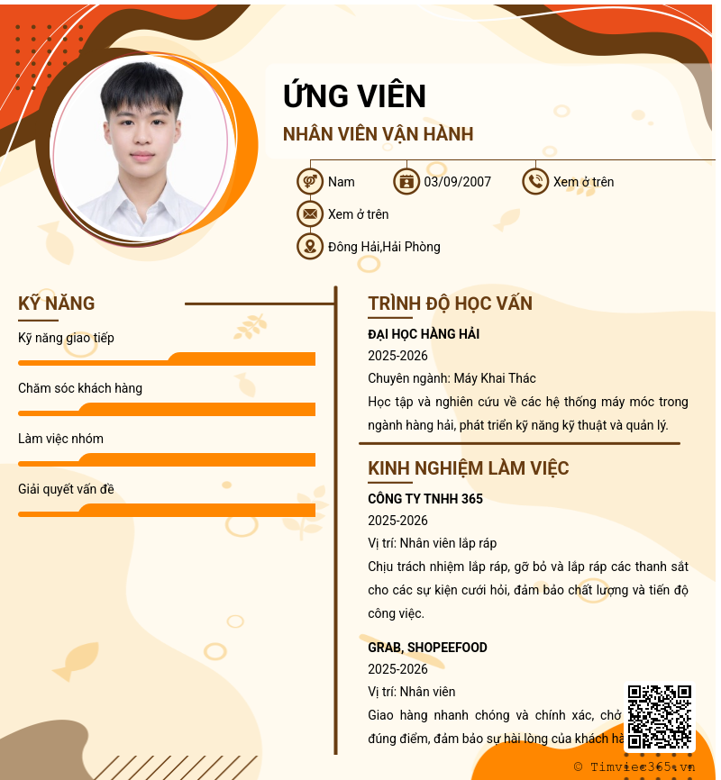 CV ứng viên