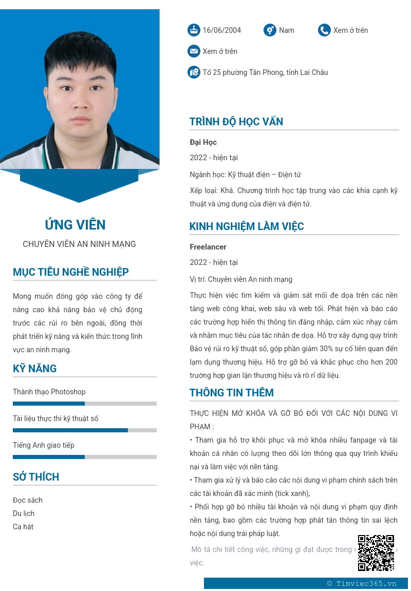 CV ứng viên