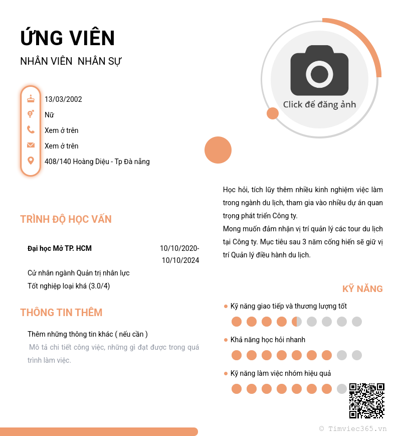 CV ứng viên