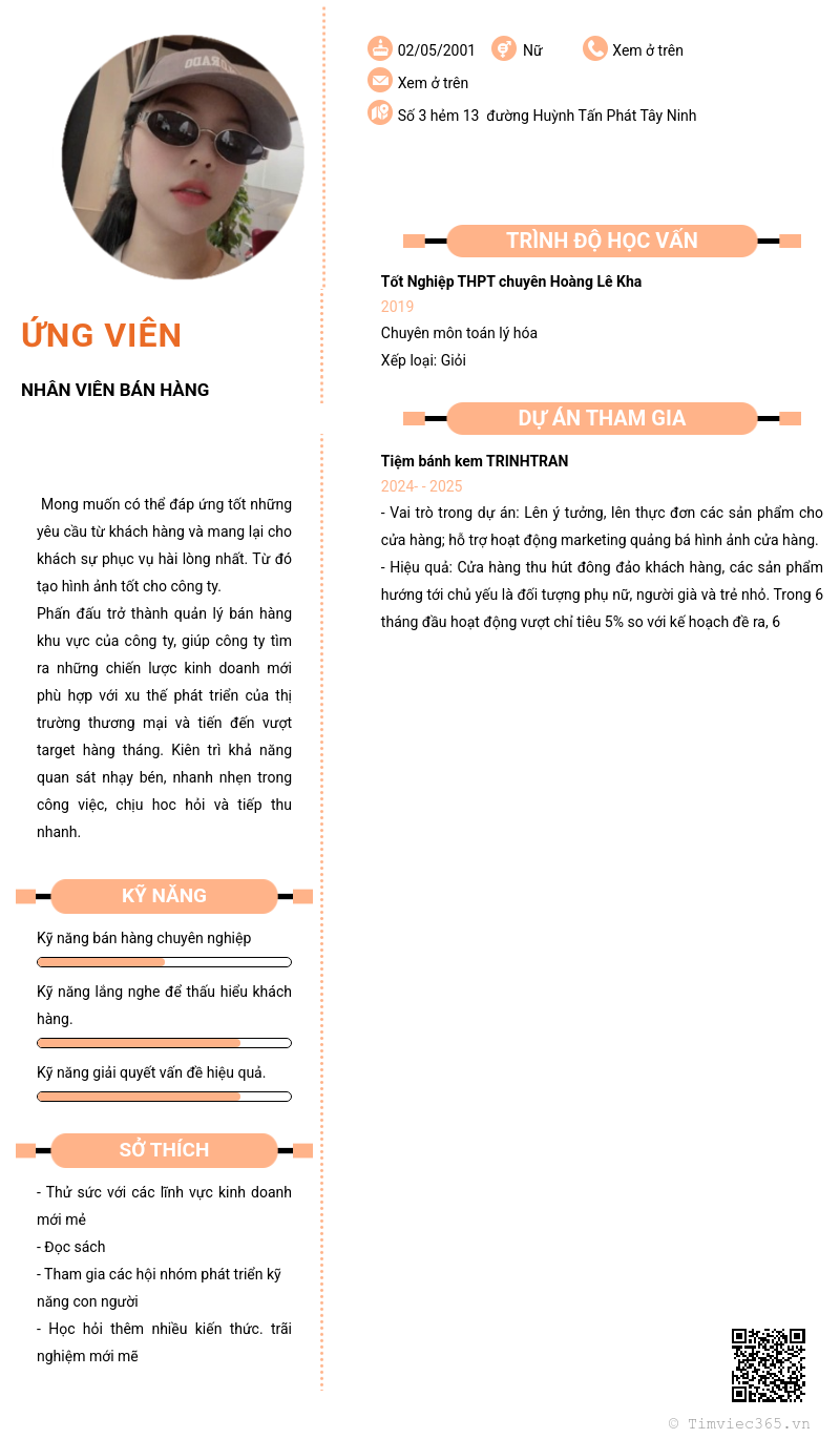 CV ứng viên
