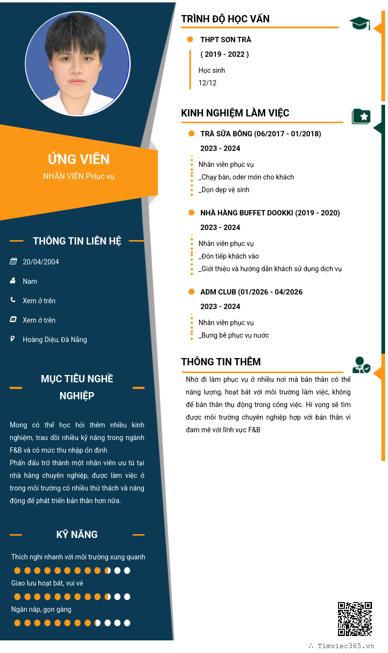 CV ứng viên