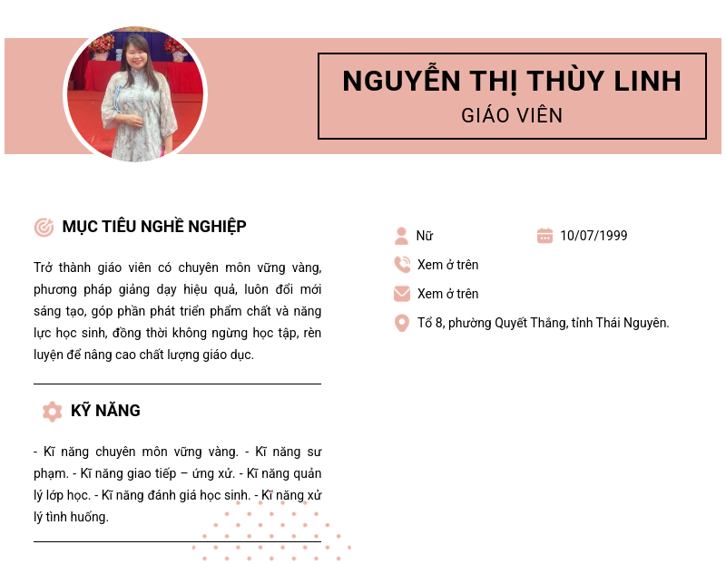 CV ứng viên