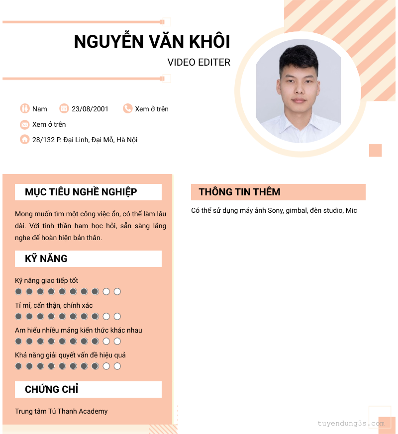 CV ứng viên