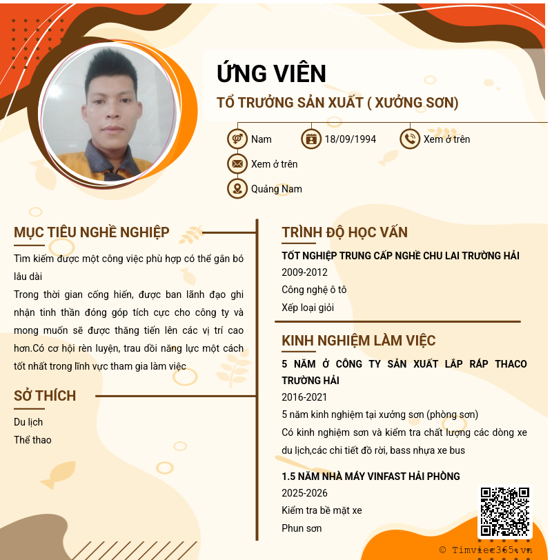 CV ứng viên