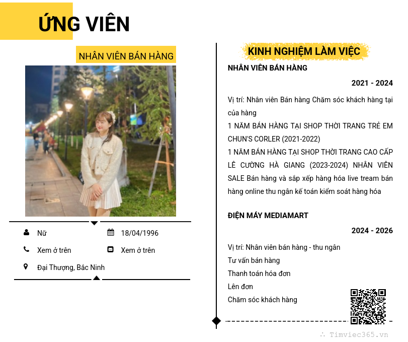 CV ứng viên