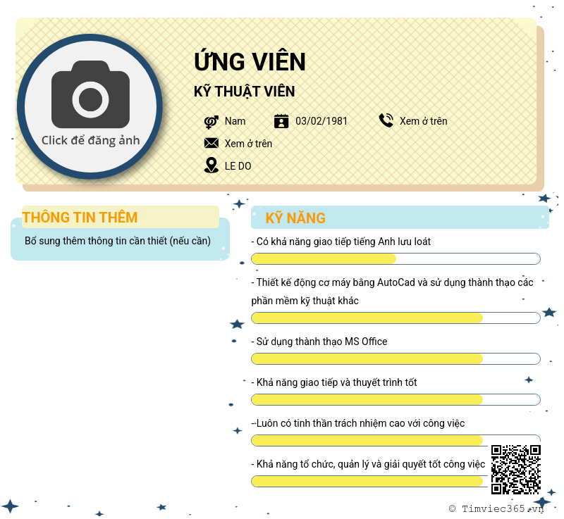 CV ứng viên