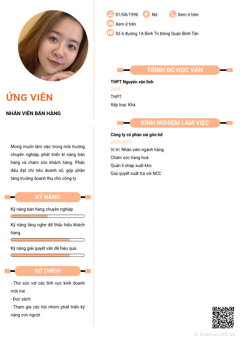 CV ứng viên