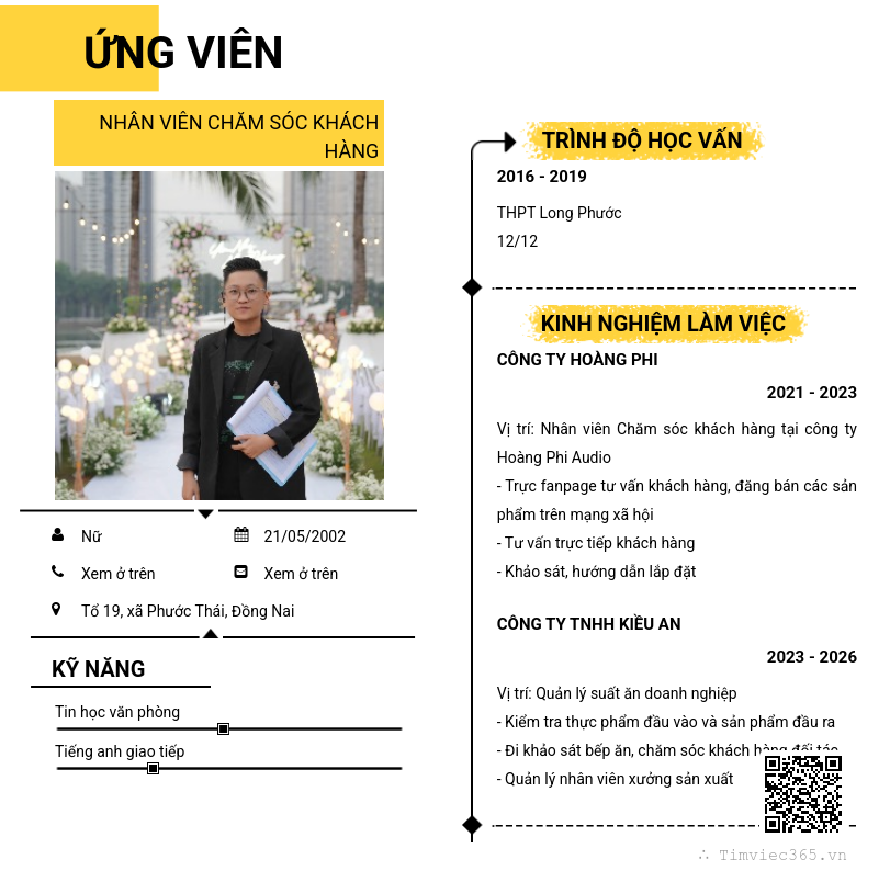 CV ứng viên