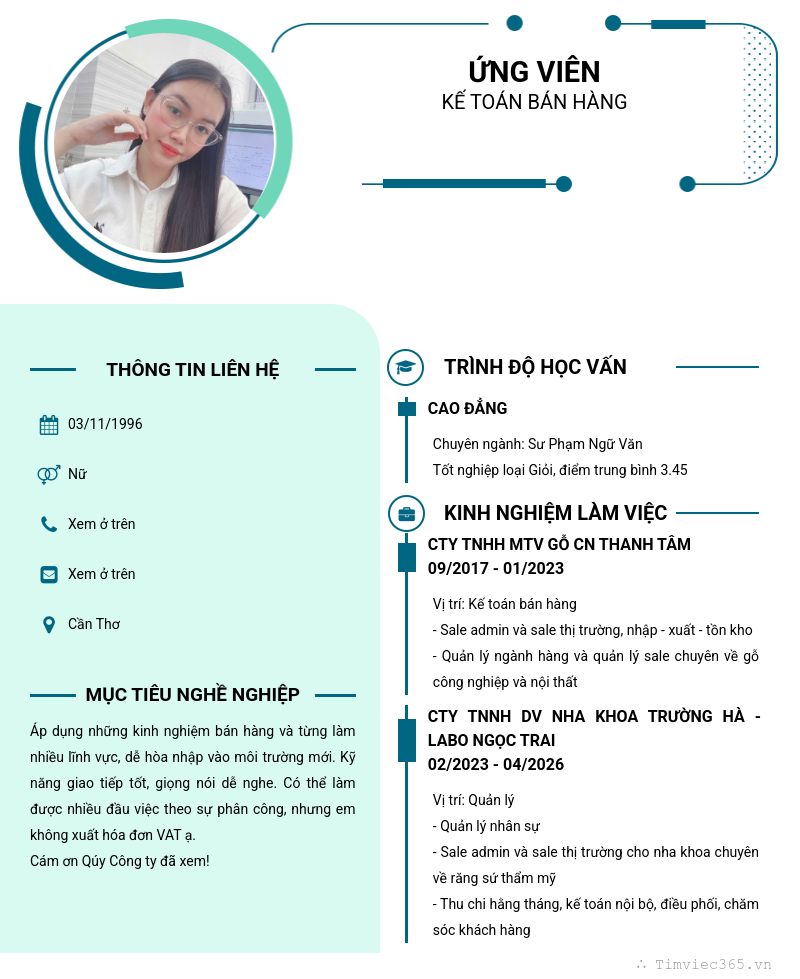 CV ứng viên