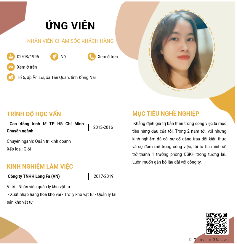 CV ứng viên