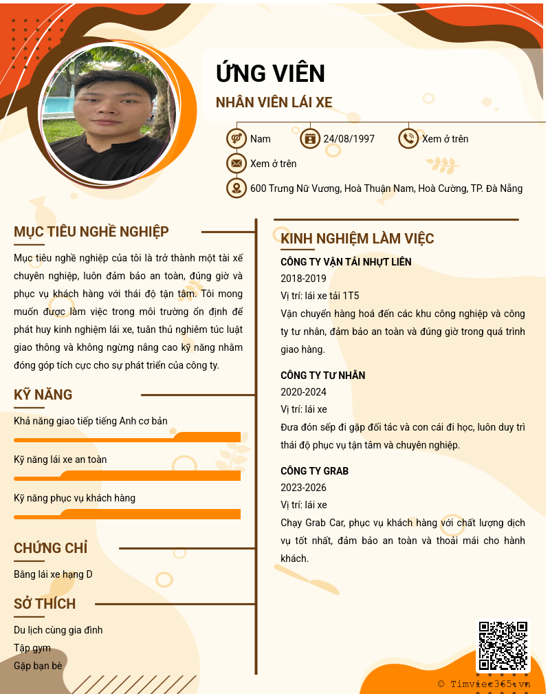 CV ứng viên
