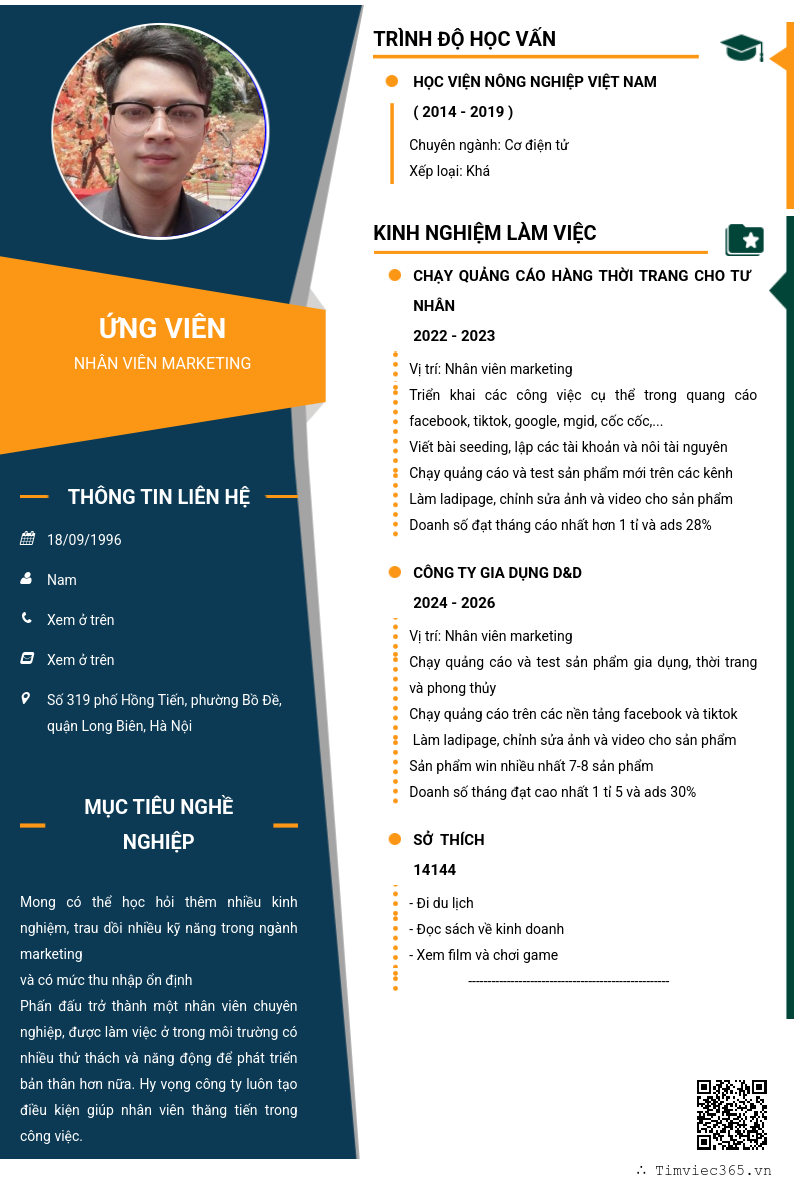 CV ứng viên