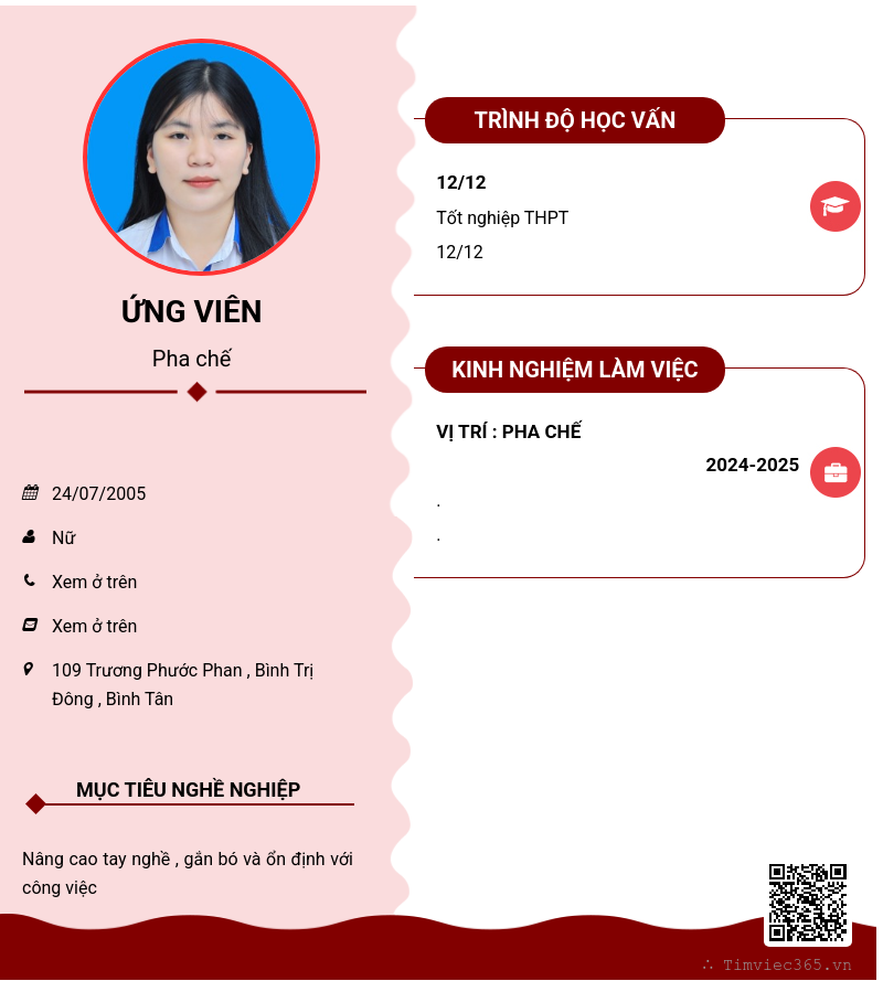 CV ứng viên