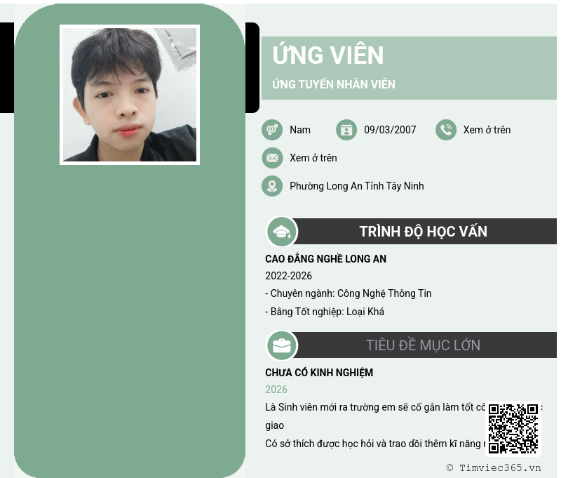 CV ứng viên