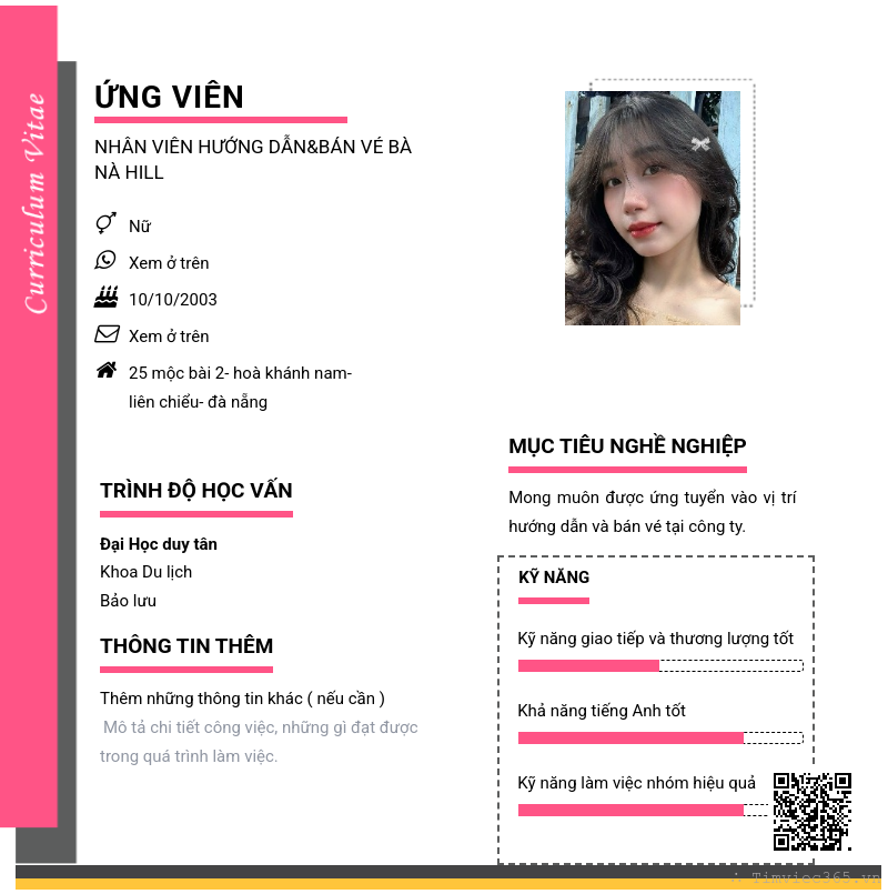 CV ứng viên