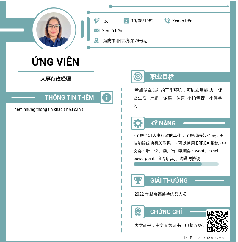 CV ứng viên