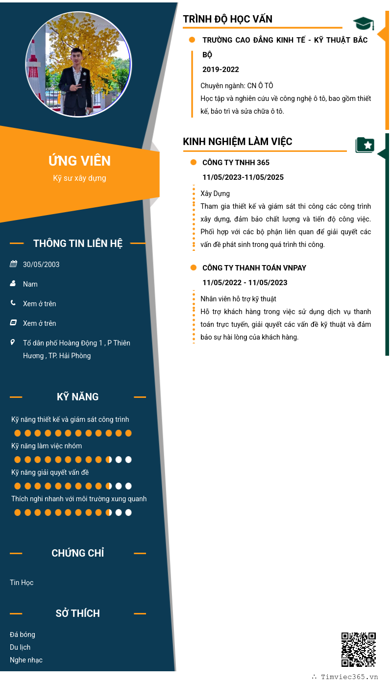 CV ứng viên