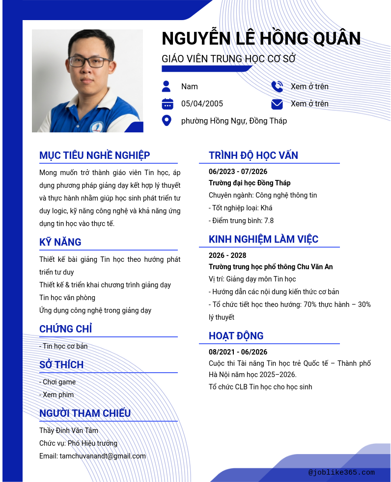 CV ứng viên