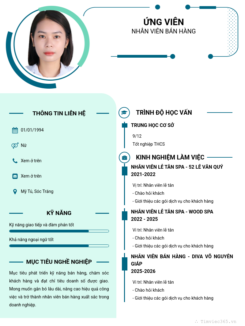 CV ứng viên