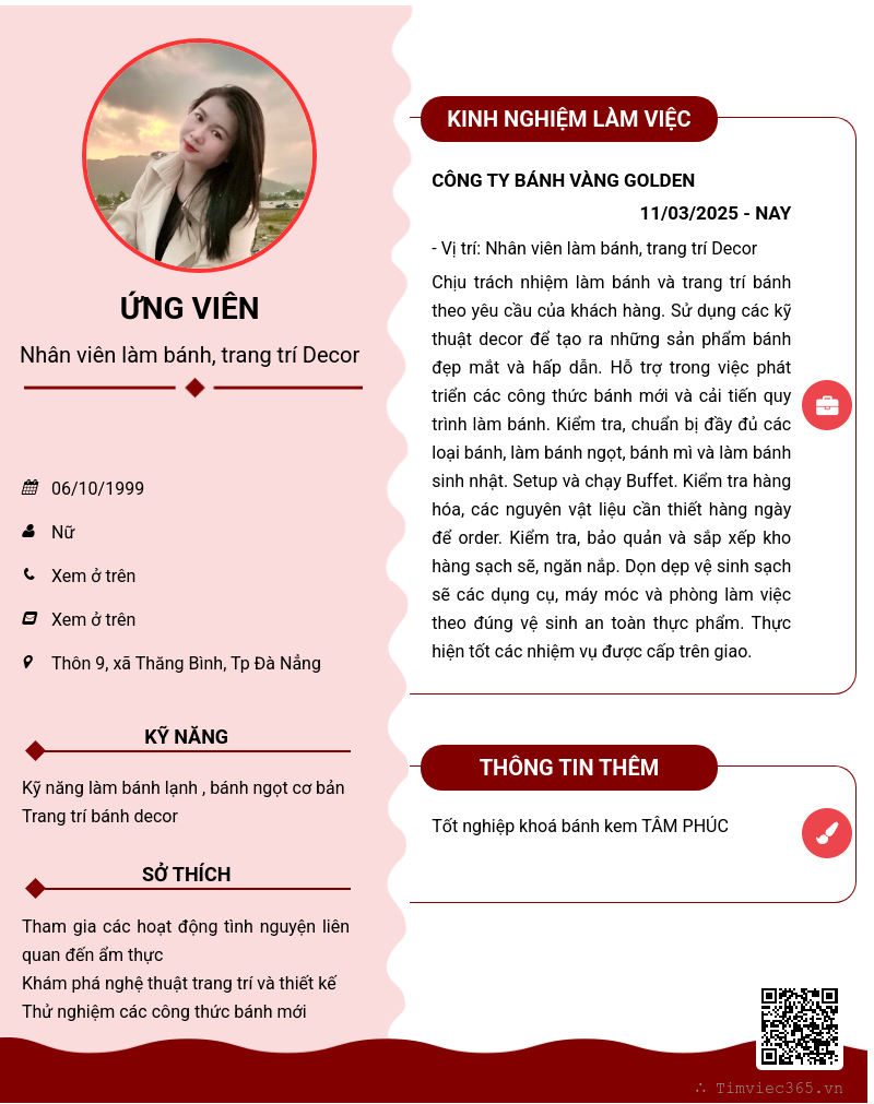 CV ứng viên