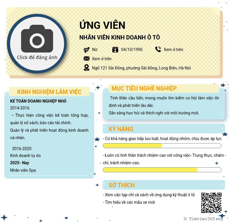CV ứng viên