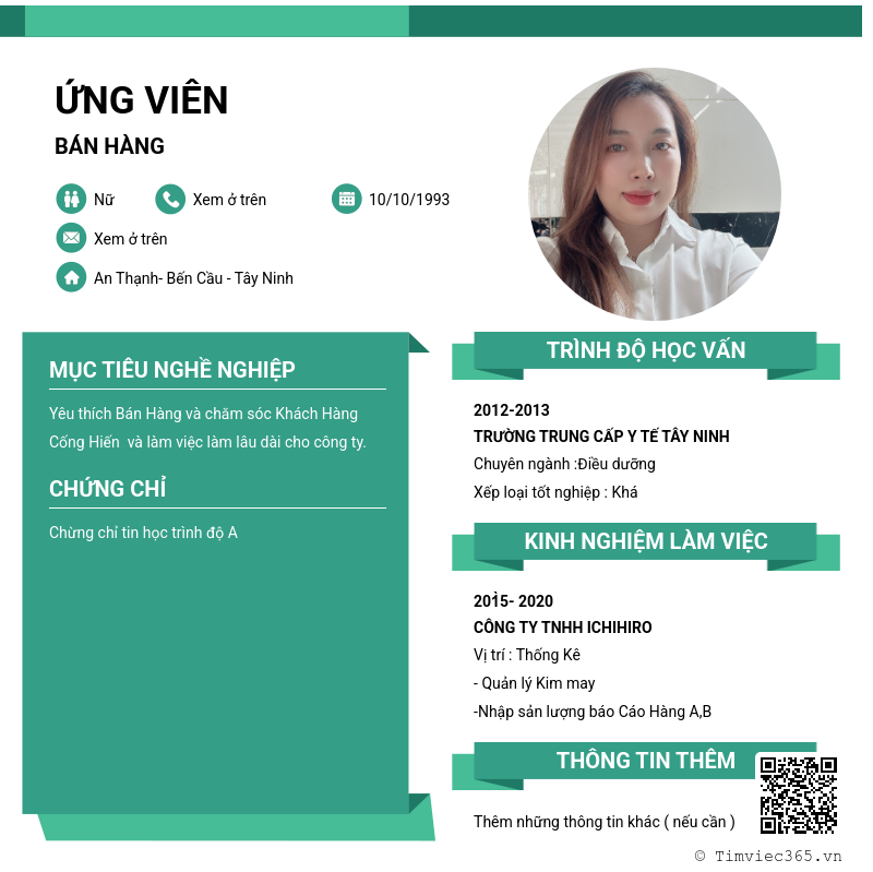 CV ứng viên
