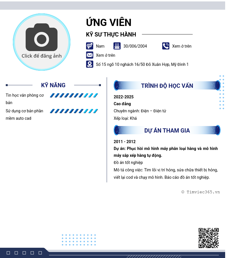 CV ứng viên