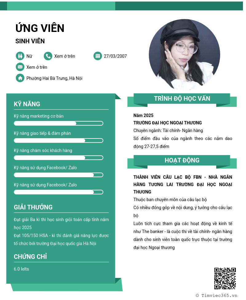 CV ứng viên
