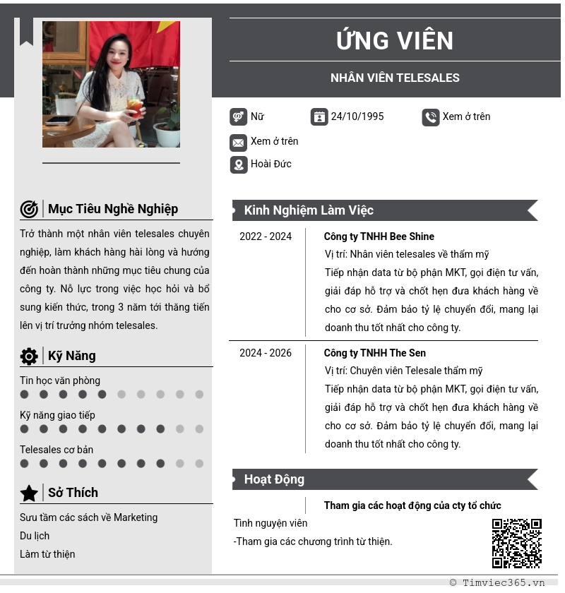 CV ứng viên