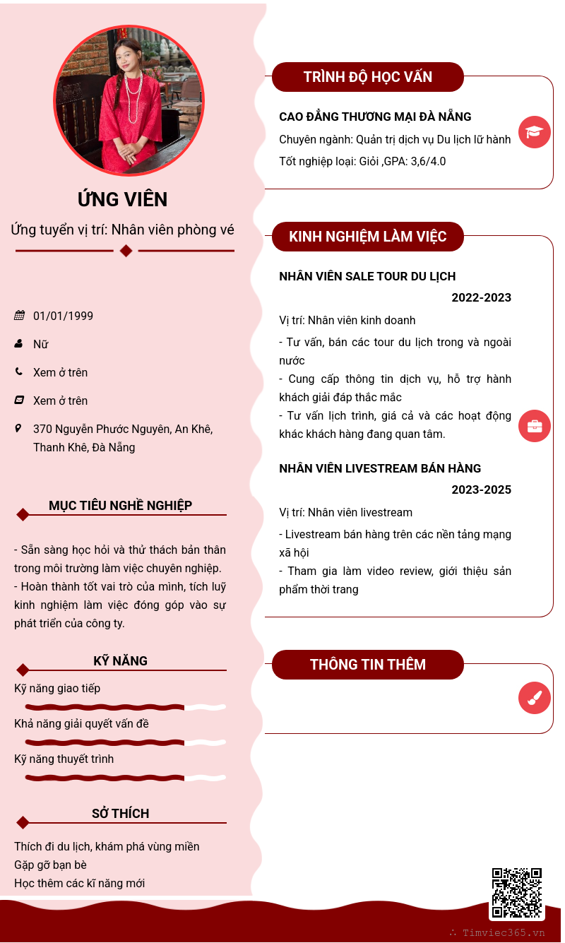 CV ứng viên