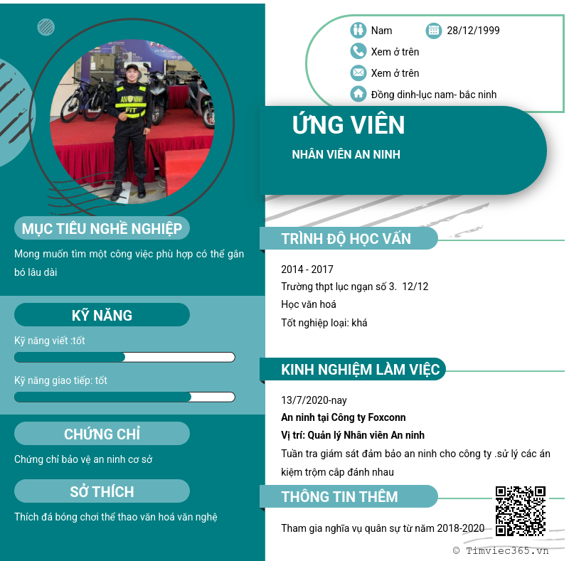 CV ứng viên