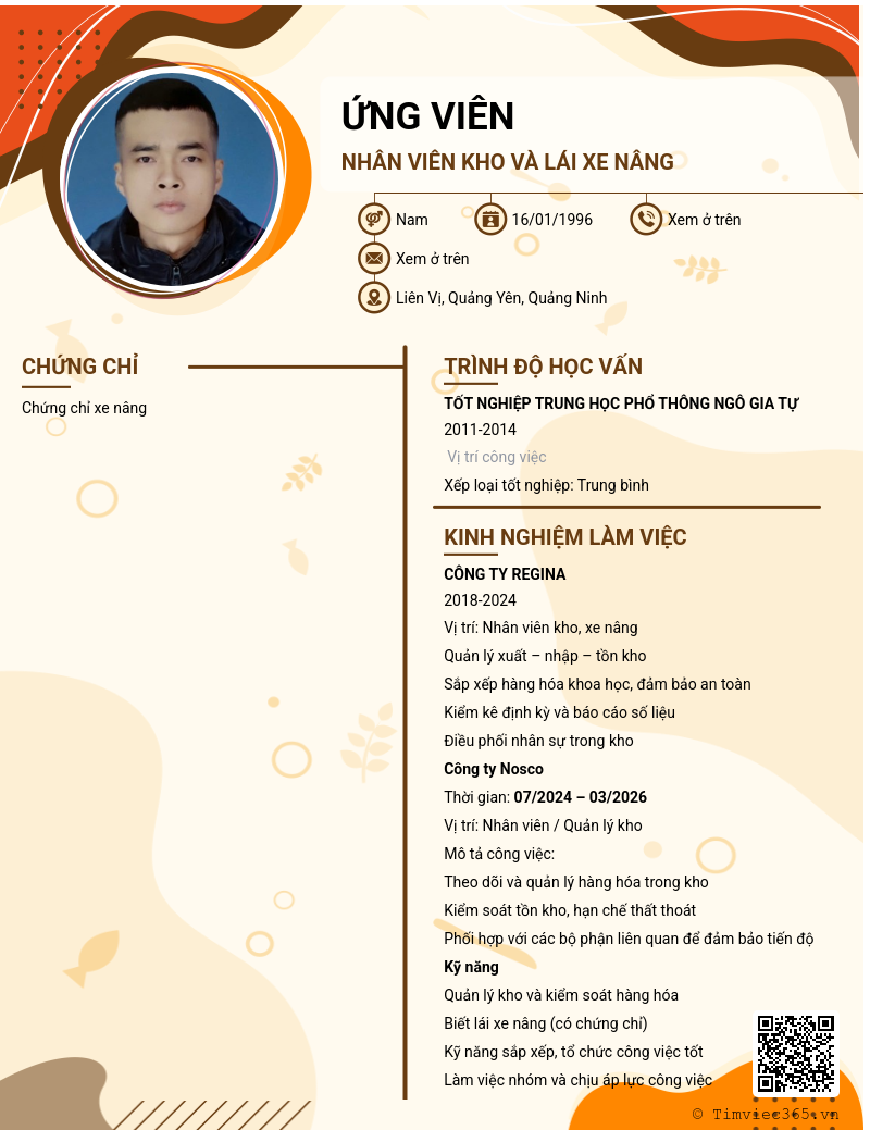 CV ứng viên