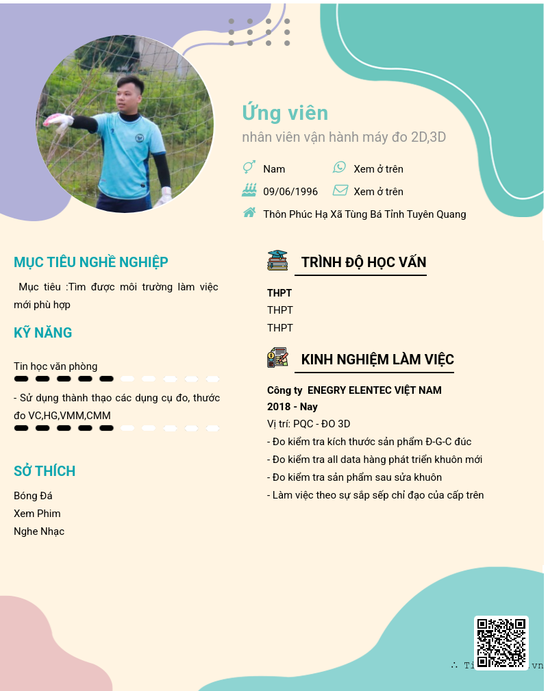 CV ứng viên