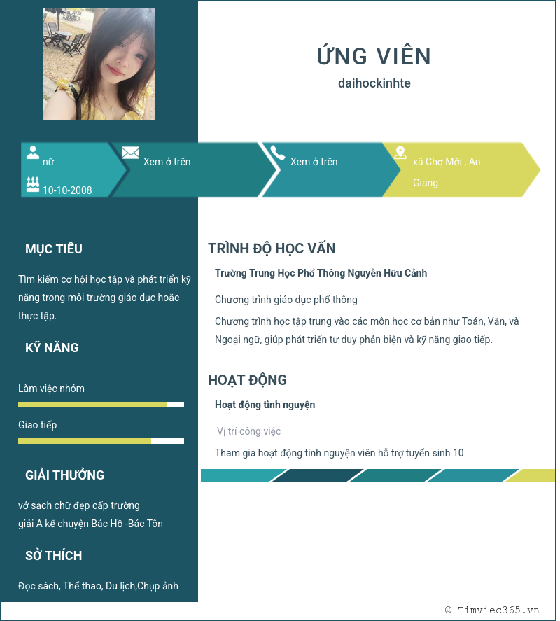 CV ứng viên