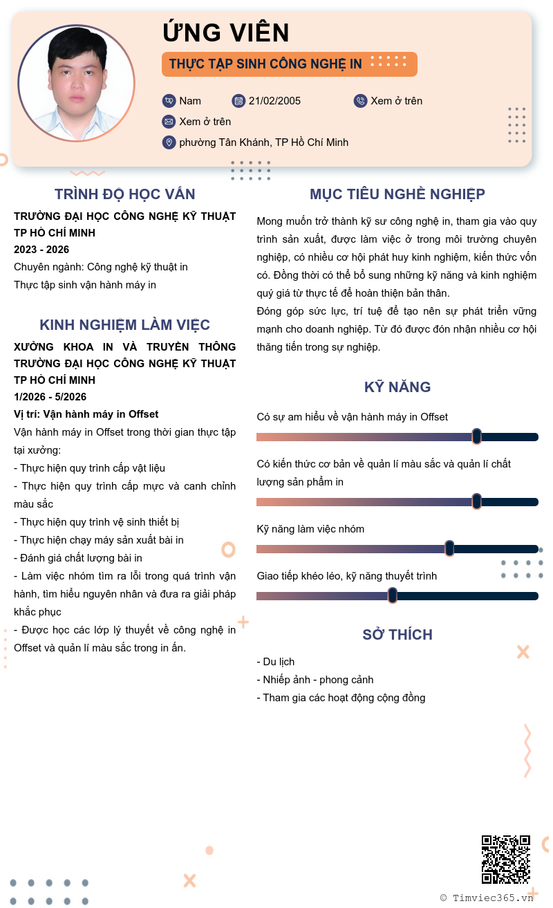 CV ứng viên