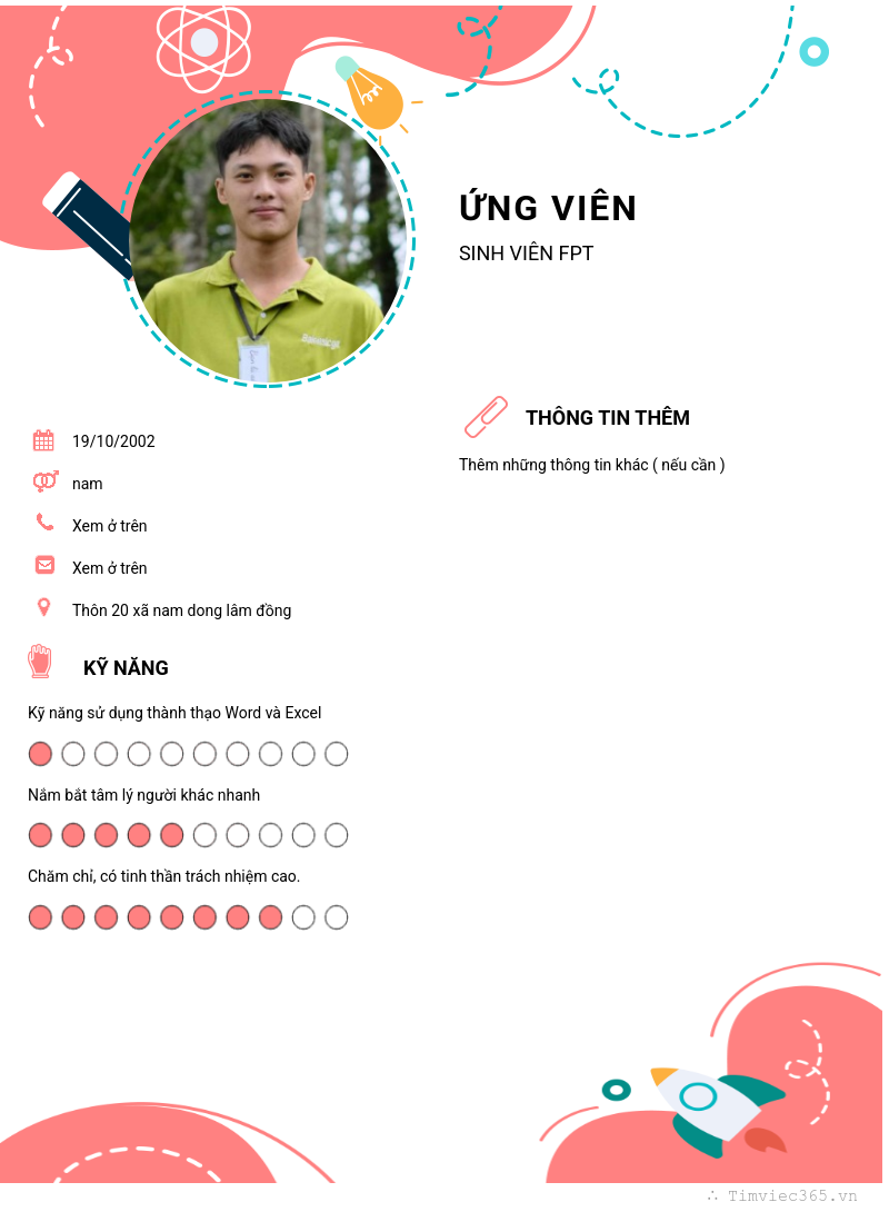 CV ứng viên