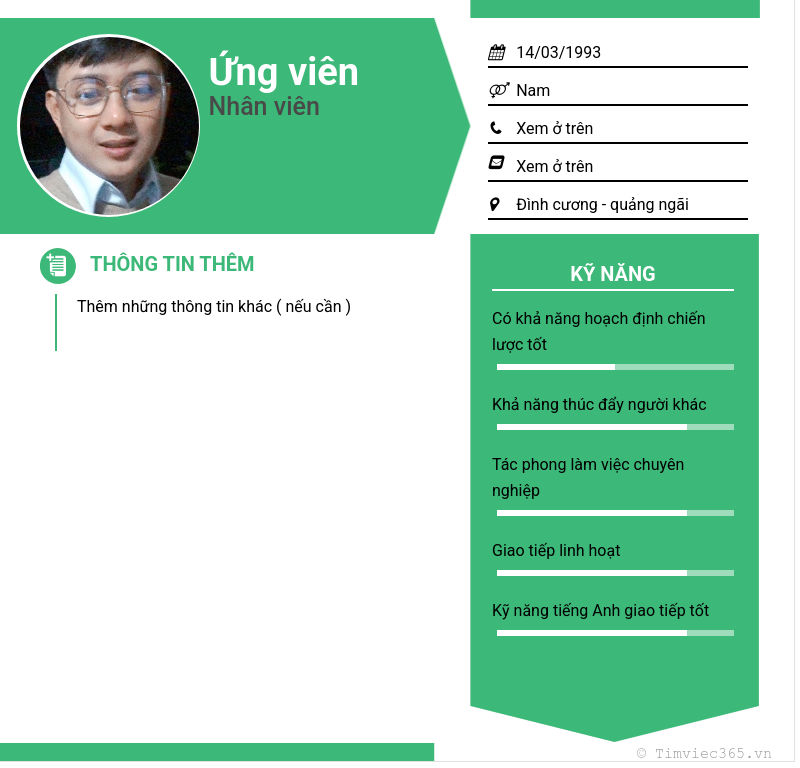 CV ứng viên