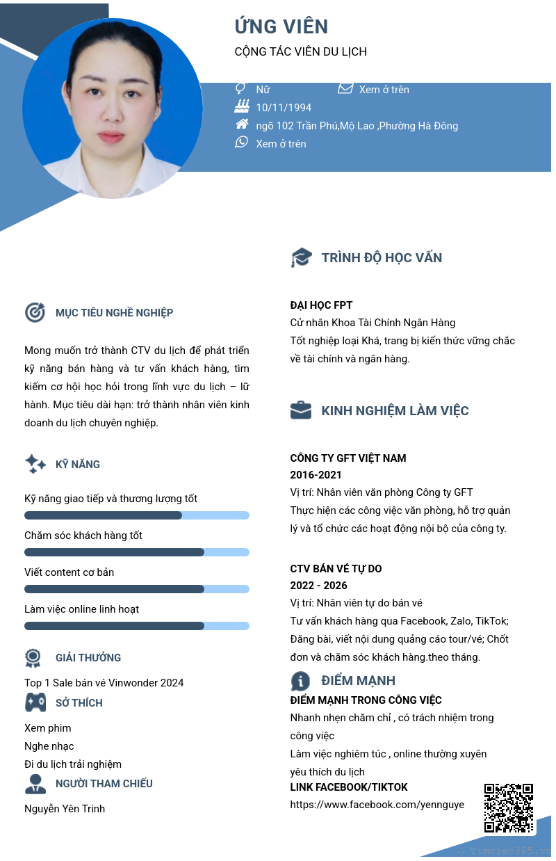 CV ứng viên